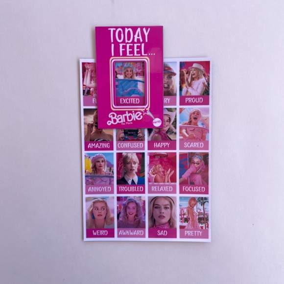 Barbie The Movie  Mood Magnet with Moveable Frame to Select Mood - Picture 2 of 7